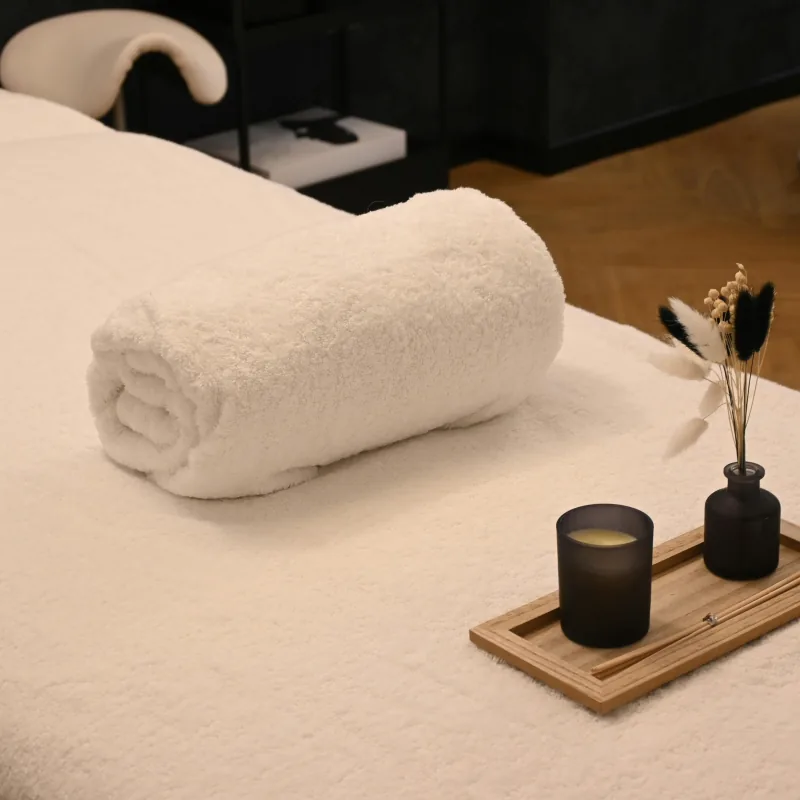 At-home massage atmosphere